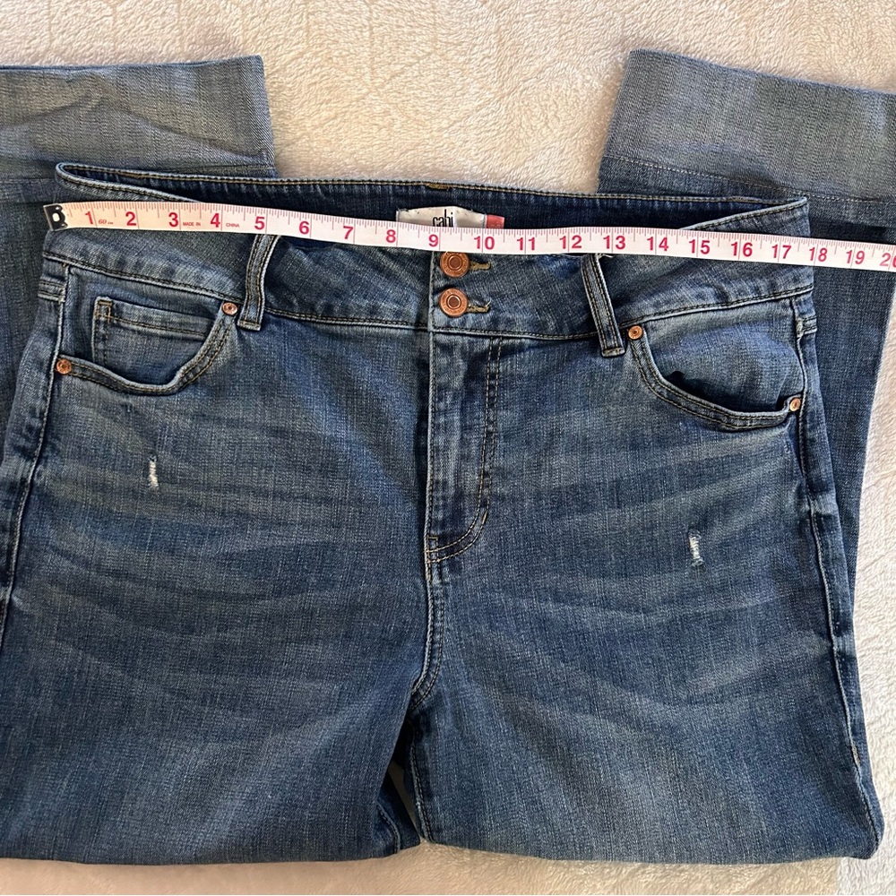 Cabi cinch straight leg cuffed jeans - size 16 - Picture 6 of 13